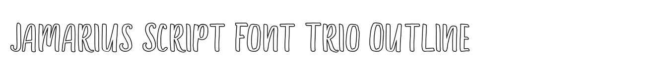 Jamarius Script Font Trio Outline